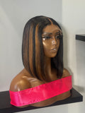 Caramel Brown Highlight Bob