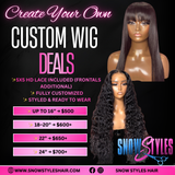Create your own Straight wig